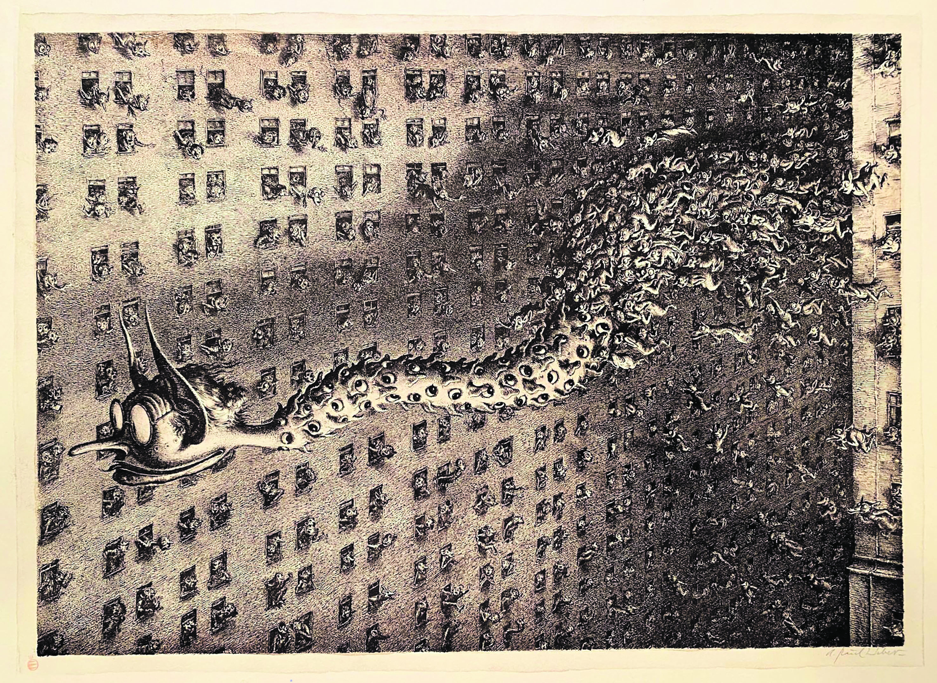 Der Denunziant war auch Thema für prominente Künstler: „Das Gerücht“, eine bekannte Lithografie von A. Paul Weber